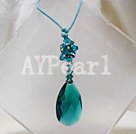 Handmade crystal necklace