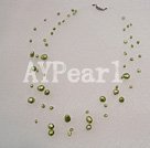 dyed pearl necklace under $ 3