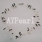 Hademade pearl coral necklace