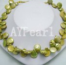 Discount 10-11mm coin pearl necklace