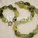 Handmade Green rutilated quartz set