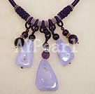 Discount blue agate and amethyst necklace