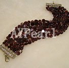 multi strand garnet bracelet under $ 15