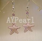 austrian crystal starfish earrings