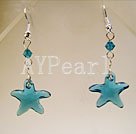 fashion austrian crystal starfish earrings