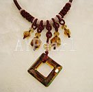Handmade crystal necklace