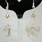 fashion austrian crystal butterfly earrings