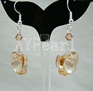 fashion austrian crystal butterfly earrings