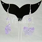 fashion austrian crystal butterfly earrings