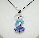 Handmade crystal pendant necklace