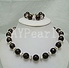 14mm natural smoky quartz sets