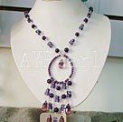 Handmade amethyst necklace