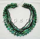 Discount multi strand black crystal and phoenix stone necklace