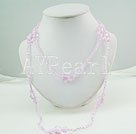 Handmade manmade crystal necklace