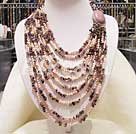 pearl and tourmaline strand necklace