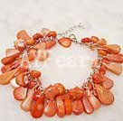 coral charm bracelet
