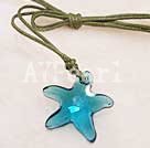 austrian crystal starfish pendant