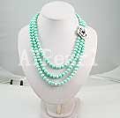 8-9mm dyed pearl strand necklace