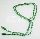 pearl and aventurine and agate necklace