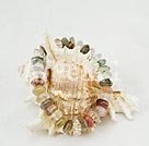 clored rutilated quartz stretch bracelet