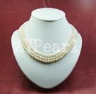 6-7mm white pearl necklace Under $ 30