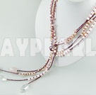 6-7mm dyed pearl necklace