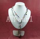 7-8mm dyed multi color pearl necklace