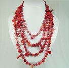 Hademade coral necklace