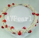 Handmade coral necklace