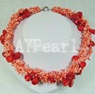coral strand necklace
