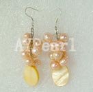 Handmade pearl shell earring