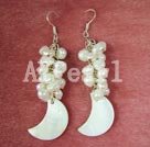 Handmade pearl shell earring