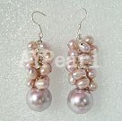Hademade pearl shell earring