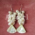 Handmade pearl shell earring
