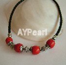 fashion coral necklace under $ 5