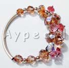 14k gold-plated austrian crystal bracelet Under $ 40