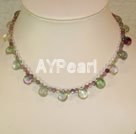 rainbow fluorite necklace