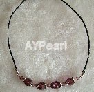 Handmade crystal necklace