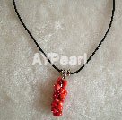 coral necklace under $ 3