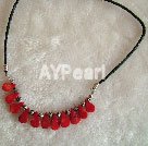 coral necklace under $ 3