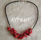 Handmade coral necklace