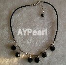 black agate necklace under $2.5