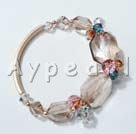 14k gold plated austrian crystal bracelet Under $ 40