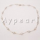 14k gold plated pearl necklace Under $ 40