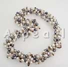 Discount fashion pearl crystal necklace