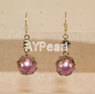 seashell beaded earring