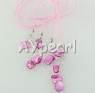 pearl crystal and shell necklace