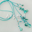 pearl crystal and shell necklace