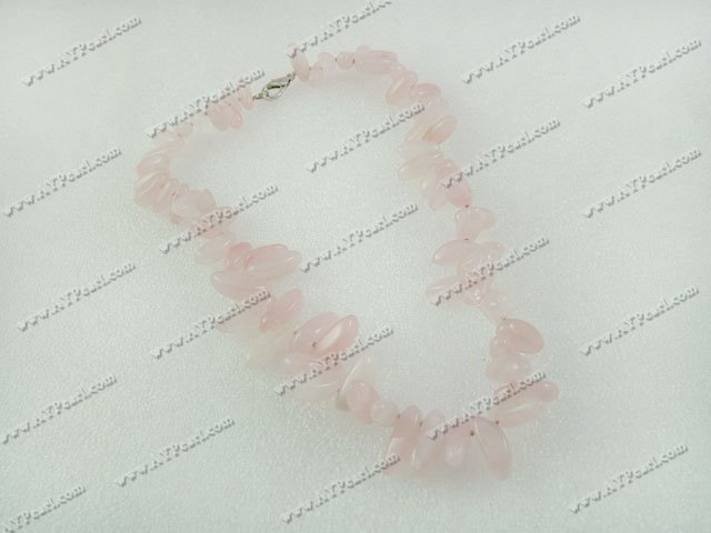 rose quartz necklace