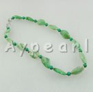 green opal stone necklace